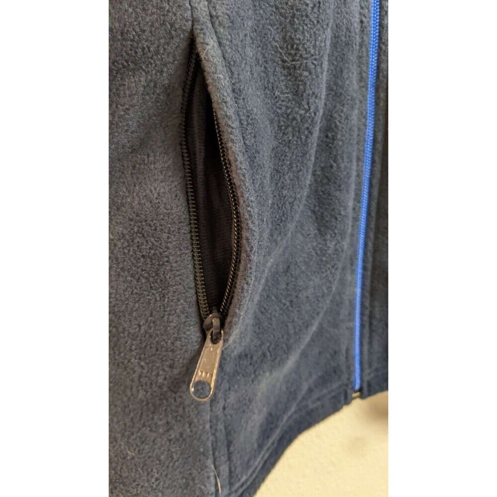 NEW~Kids COLUMBIA Navy Blue Full-Zip Long Sleeve Fleece Jacket Coat M (10/12) - Picture 5 of 11